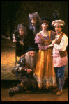 L-R) Bernadette Peters, Tom Aldredge, Robert Westenberg, Joanna Gleason and Chip Zien in a scene from the Broadway production of the musical "Into The Woods." (New York)