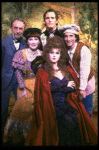 L-R) Tom Aldredge, Joanna Gleason, Bernadette Peters, Robert Westenberg and Chip Zien in a scene from the Broadway production of the musical "Into The Woods." (New York)