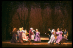 Cast dancing during the Act One finale in a scene from the Broadway production of the musical "Into The Woods." (New York)