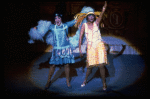 L-R) Chita Rivera and Leslie Uggams in a scene from the Broadway production of the musical "Jerry's Girls." (New York)