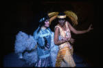 L-R) Chita Rivera and Leslie Uggams in a scene from the Broadway production of the musical "Jerry's Girls." (New York)