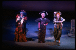 R-L) Dorothy Loudon, Chita Rivera and Leslie Uggams in a scene from the Broadway production of the musical "Jerry's Girls." (New York)
