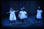 L-R) Chita Rivera, Leslie Uggams and Dorothy Loudon in a scene from the Broadway production of the musical "Jerry's Girls." (New York)