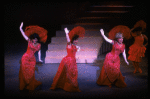 L-R) Leslie Uggams, Chita Rivera and Dorothy Loudon in a scene from the Broadway production of the musical "Jerry's Girls." (New York)