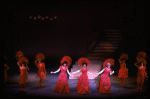 L-R) Leslie Uggams, Chita Rivera and Dorothy Loudon in a scene from the Broadway production of the musical "Jerry's Girls." (New York)