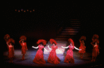 L-R) Leslie Uggams, Chita Rivera and Dorothy Loudon in a scene from the Broadway production of the musical "Jerry's Girls." (New York)