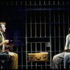 L-R) Brent Carver and Anthony Crivello in a scene from the Broadway production of the musical "Kiss Of The Spiderwoman." (New York)