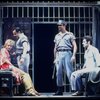 L-R) Brent Carver and Anthony Crivello in a scene from the Broadway production of the musical "Kiss Of The Spiderwoman." (New York)