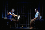 L-R) Brent Carver and Anthony Crivello in a scene from the Broadway production of the musical "Kiss Of The Spiderwoman." (New York)