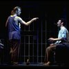 L-R) Brent Carver and Anthony Crivello in a scene from the Broadway production of the musical "Kiss Of The Spiderwoman." (New York)