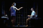 L-R) Brent Carver and Anthony Crivello in a scene from the Broadway production of the musical "Kiss Of The Spiderwoman." (New York)