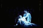 L-R) Brent Carver and Anthony Crivello in a scene from the Broadway production of the musical "Kiss Of The Spiderwoman." (New York)