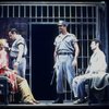 L-R) Brent Carver and Anthony Crivello in a scene from the Broadway production of the musical "Kiss Of The Spiderwoman." (New York)
