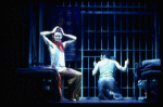 L-R) Brent Carver and Anthony Crivello in a scene from the Broadway production of the musical "Kiss Of The Spiderwoman." (New York)