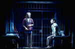 L-R) Brent Carver and Anthony Crivello in a scene from the Broadway production of the musical "Kiss Of The Spiderwoman." (New York)