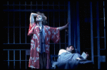 L-R) Brent Carver and Anthony Crivello in a scene from the Broadway production of the musical "Kiss Of The Spiderwoman." (New York)