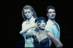 R-L) Brent Carver, Chita Rivera and Anthony Crivello in a scene from the Broadway production of the musical "Kiss Of The Spiderwoman." (New York)