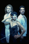 R-L) Brent Carver, Chita Rivera and Anthony Crivello in a scene from the Broadway production of the musical "Kiss Of The Spiderwoman." (New York)