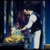 R-L) Brent Carver and Jerry Christakos in a scene from the Broadway production of the musical "Kiss Of The Spiderwoman." (New York)