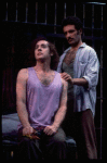 L-R) Jeff Hyslop and Anthony Crivello in a scene from the Broadway production of the musical "Kiss Of The Spider Woman." (New York)