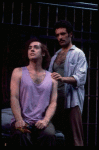 L-R) Jeff Hyslop and Anthony Crivello in a scene from the Broadway production of the musical "Kiss Of The Spider Woman." (New York)