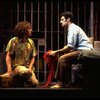 L-R) Jeff Hyslop and Anthony Crivello in a scene from the Broadway production of the musical "Kiss Of The Spider Woman." (New York)