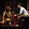 L-R) Jeff Hyslop and Anthony Crivello in a scene from the Broadway production of the musical "Kiss Of The Spider Woman." (New York)