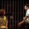 L-R) Jeff Hyslop and Anthony Crivello in a scene from the Broadway production of the musical "Kiss Of The Spider Woman." (New York)