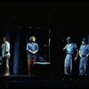 2L-L) Jeff Hyslop and Anthony Crivello in a scene from the Broadway production of the musical "Kiss Of The Spider Woman." (New York)