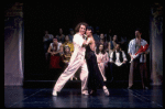 Jeff Hyslop and Chita Rivera dancing in a scene from the Broadway production of the musical "Kiss Of The Spider Woman." (New York)