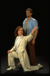 L-R) Jeff Hyslop and Brian Mitchell in a scene from the Broadway production of the musical "Kiss Of The Spider Woman." (New York)