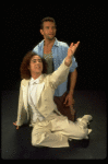 L-R) Jeff Hyslop and Brian Mitchell in a scene from the Broadway production of the musical "Kiss Of The Spider Woman." (New York)
