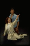 L-R) Jeff Hyslop and Brian Mitchell in a scene from the Broadway production of the musical "Kiss Of The Spider Woman." (New York)