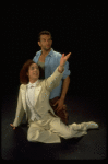 L-R) Jeff Hyslop and Brian Mitchell in a scene from the Broadway production of the musical "Kiss Of The Spider Woman." (New York)