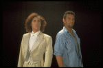 L-R) Jeff Hyslop and Brian Mitchell in a scene from the Broadway production of the musical "Kiss Of The Spider Woman." (New York)