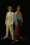 L-R) Jeff Hyslop and Brian Mitchell in a scene from the Broadway production of the musical "Kiss Of The Spider Woman." (New York)