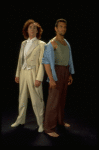 L-R) Jeff Hyslop and Brian Mitchell in a scene from the Broadway production of the musical "Kiss Of The Spider Woman." (New York)