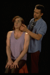 L-R) Jeff Hyslop and Brian Mitchell in a scene from the Broadway production of the musical "Kiss Of The Spider Woman." (New York)