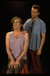 L-R) Jeff Hyslop and Brian Mitchell in a scene from the Broadway production of the musical "Kiss Of The Spider Woman." (New York)