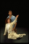 L-R) Jeff Hyslop and Brian Mitchell in a scene from the Broadway production of the musical "Kiss Of The Spider Woman." (New York)
