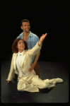 L-R) Jeff Hyslop and Brian Mitchell in a scene from the Broadway production of the musical "Kiss Of The Spider Woman." (New York)