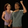 L-R) Jeff Hyslop and Brian Mitchell in a scene from the Broadway production of the musical "Kiss Of The Spider Woman." (New York)