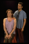 L-R) Jeff Hyslop and Brian Mitchell in a scene from the Broadway production of the musical "Kiss Of The Spider Woman." (New York)
