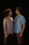 L-R) Jeff Hyslop and Brian Mitchell in a scene from the Broadway production of the musical "Kiss Of The Spider Woman." (New York)