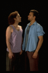 L-R) Jeff Hyslop and Brian Mitchell in a scene from the Broadway production of the musical "Kiss Of The Spider Woman." (New York)