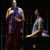 R-L) Brian Stokes Mitchell and Howard McGillin in a scene from the Broadway production of the musical "Kiss Of The Spider Woman." (New York)