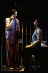 R-L) Brian Stokes Mitchell and Howard McGillin in a scene from the Broadway production of the musical "Kiss Of The Spider Woman." (New York)