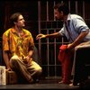 R-L) Brian Stokes Mitchell and Howard McGillin in a scene from the Broadway production of the musical "Kiss Of The Spider Woman." (New York)