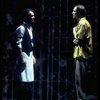 Howard McGillin (L) in a scene from the Broadway production of the musical "Kiss Of The Spider Woman." (New York)