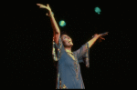 Singer Lena Horne performing a number from her one-woman Broadway show "Lena Horne: The Lady And Her Music." (New York)